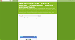 Desktop Screenshot of chemicalrelatednews.blogspot.com