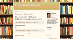 Desktop Screenshot of longislandlibrarian.blogspot.com