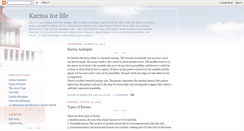 Desktop Screenshot of karmaforlife.blogspot.com