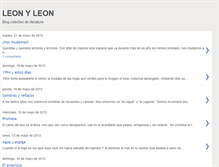 Tablet Screenshot of leonyleonpoesia.blogspot.com