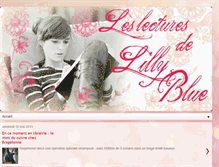 Tablet Screenshot of leslecturesdelillyblue.blogspot.com