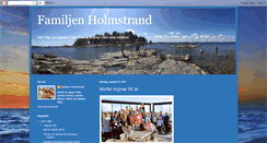 Desktop Screenshot of familjenholmstrand.blogspot.com