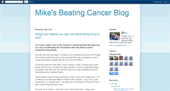 Desktop Screenshot of mikesbeatingcancerblog.blogspot.com