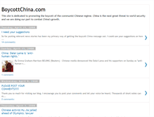 Tablet Screenshot of boycottchinanow.blogspot.com