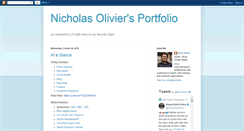 Desktop Screenshot of nicholasolivier.blogspot.com