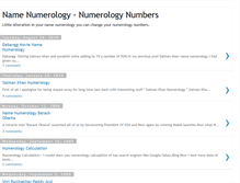 Tablet Screenshot of namenumerrology.blogspot.com