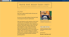 Desktop Screenshot of haveyoureadtaxi.blogspot.com