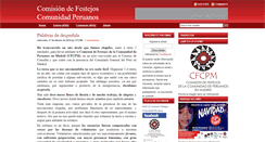 Desktop Screenshot of comisionfestejoscomunidadperuana.blogspot.com