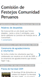 Mobile Screenshot of comisionfestejoscomunidadperuana.blogspot.com