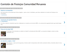 Tablet Screenshot of comisionfestejoscomunidadperuana.blogspot.com