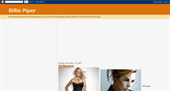 Desktop Screenshot of billiepiper-fan.blogspot.com