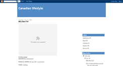 Desktop Screenshot of canadianlifestyle.blogspot.com