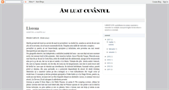 Desktop Screenshot of amluatcuvantul.blogspot.com