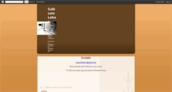 Desktop Screenshot of coffeecomletras.blogspot.com