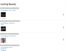 Tablet Screenshot of lustingbeauty.blogspot.com