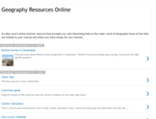 Tablet Screenshot of geographyresourcesonline.blogspot.com