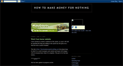 Desktop Screenshot of howtomakemoneyfornothing.blogspot.com