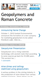 Mobile Screenshot of geopolymersandromanconcrete.blogspot.com