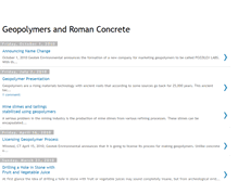 Tablet Screenshot of geopolymersandromanconcrete.blogspot.com