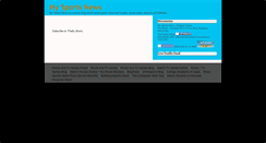 Desktop Screenshot of misportsnews.blogspot.com