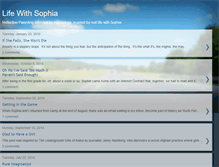 Tablet Screenshot of lifewithsophia.blogspot.com