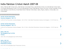 Tablet Screenshot of indiapakistancricketmatch2007.blogspot.com