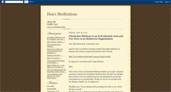Desktop Screenshot of meditationsofdan.blogspot.com