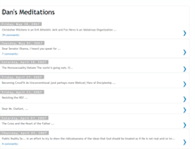 Tablet Screenshot of meditationsofdan.blogspot.com