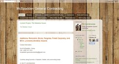 Desktop Screenshot of mcspaddengeneralcontracting.blogspot.com