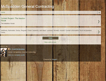 Tablet Screenshot of mcspaddengeneralcontracting.blogspot.com