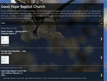 Tablet Screenshot of goodhopebaptist.blogspot.com