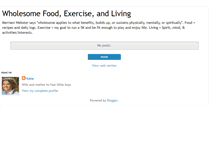 Tablet Screenshot of ourwholesomelife.blogspot.com