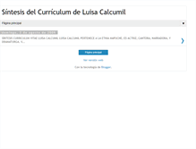 Tablet Screenshot of curriculumluisacalcumil.blogspot.com