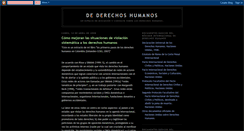Desktop Screenshot of dederechoshumanos.blogspot.com