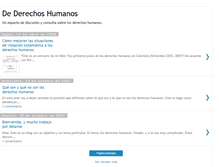 Tablet Screenshot of dederechoshumanos.blogspot.com