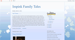 Desktop Screenshot of impinkfamilytales.blogspot.com