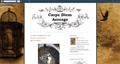 Desktop Screenshot of carpediemacreage.blogspot.com