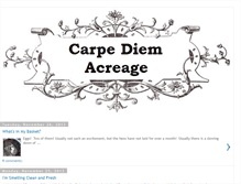 Tablet Screenshot of carpediemacreage.blogspot.com