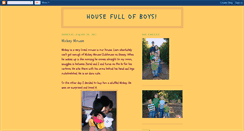 Desktop Screenshot of housefullofboys5.blogspot.com