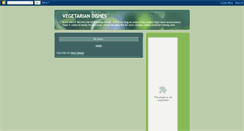 Desktop Screenshot of myvegetariandishes.blogspot.com