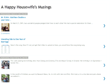 Tablet Screenshot of ahappyhousewifesmusings.blogspot.com