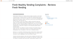 Desktop Screenshot of fresh-healthy-vending-complaints.blogspot.com