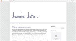 Desktop Screenshot of jessiejots.blogspot.com
