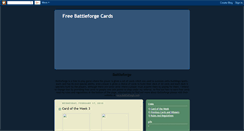 Desktop Screenshot of freebattleforgecards.blogspot.com