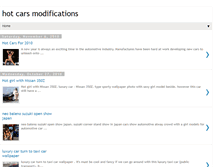 Tablet Screenshot of hotcarsmodifications.blogspot.com
