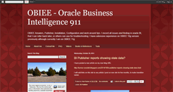 Desktop Screenshot of obiee911.blogspot.com