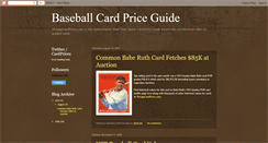 Desktop Screenshot of baseballcardpriceguide.blogspot.com