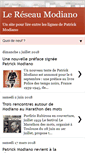 Mobile Screenshot of lereseaumodiano.blogspot.com