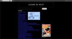 Desktop Screenshot of lauanedemelo.blogspot.com