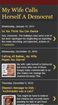 Mobile Screenshot of mywifecallsherselfademocrat.blogspot.com